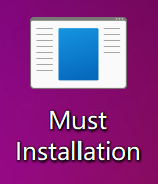 must installation